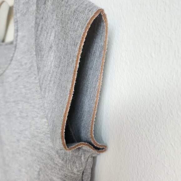 🇫🇷 Naf Naf Black Mirror-Style Flared Mini Gray Dress - Picture 3 of 14